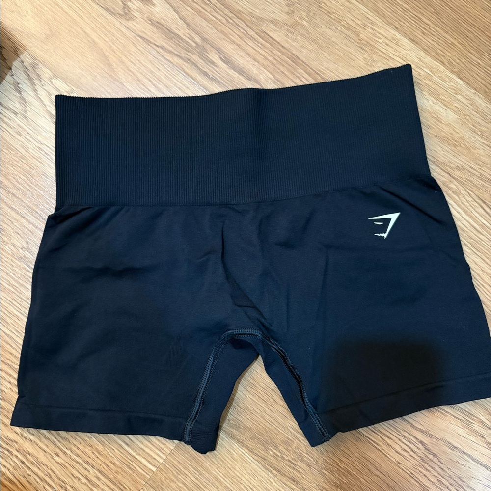 Gymshark black shorty shorts 

Size: XS